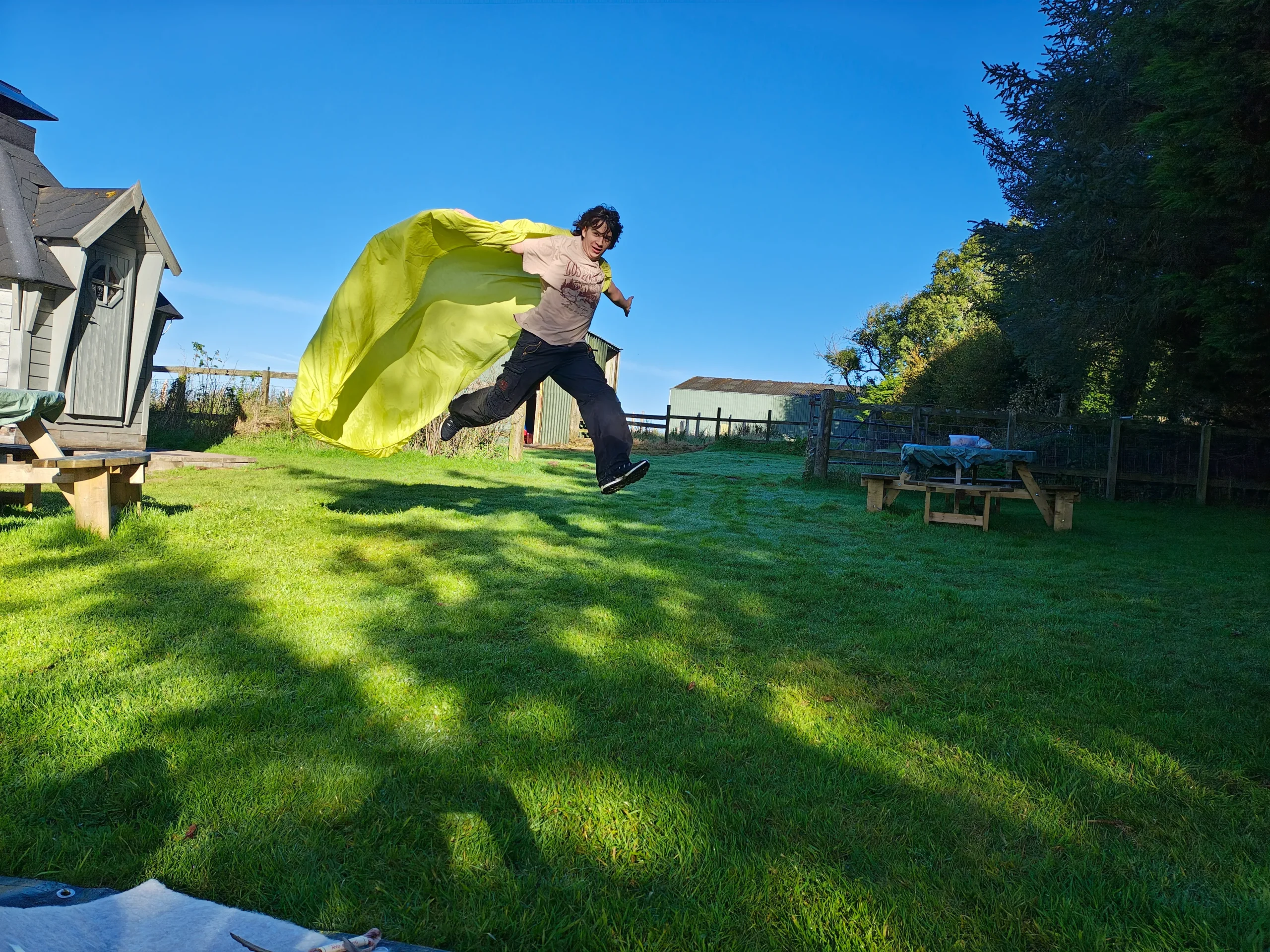 young person at Alaria CIC feeling like a superhero during young person counselling session