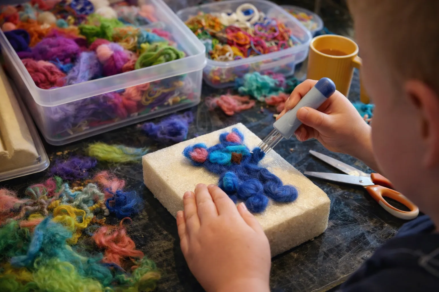 Aerial photo of Glengavel Reservoir, site of Alaria CIC Therapeutic Forest School