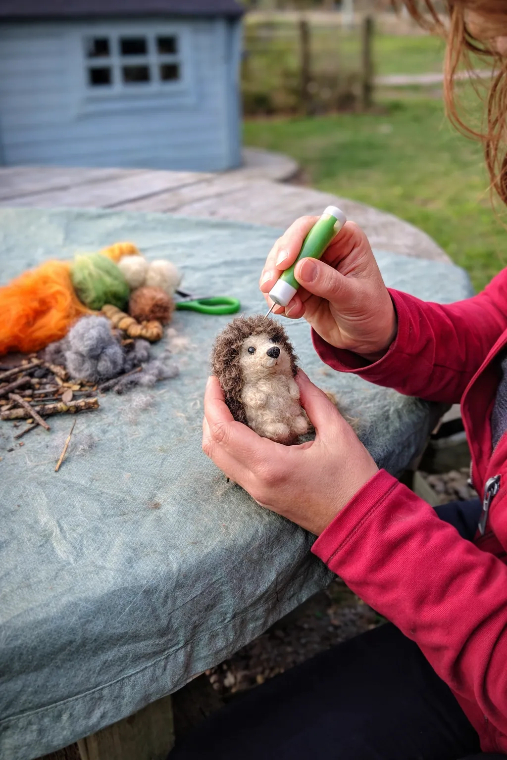 Forest school outdoor learning: children chase giant bubbles by a lake, nature-based play for wellbeing in a small group.